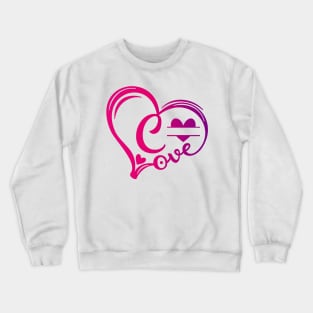 letter c monogram in the shape of love Crewneck Sweatshirt